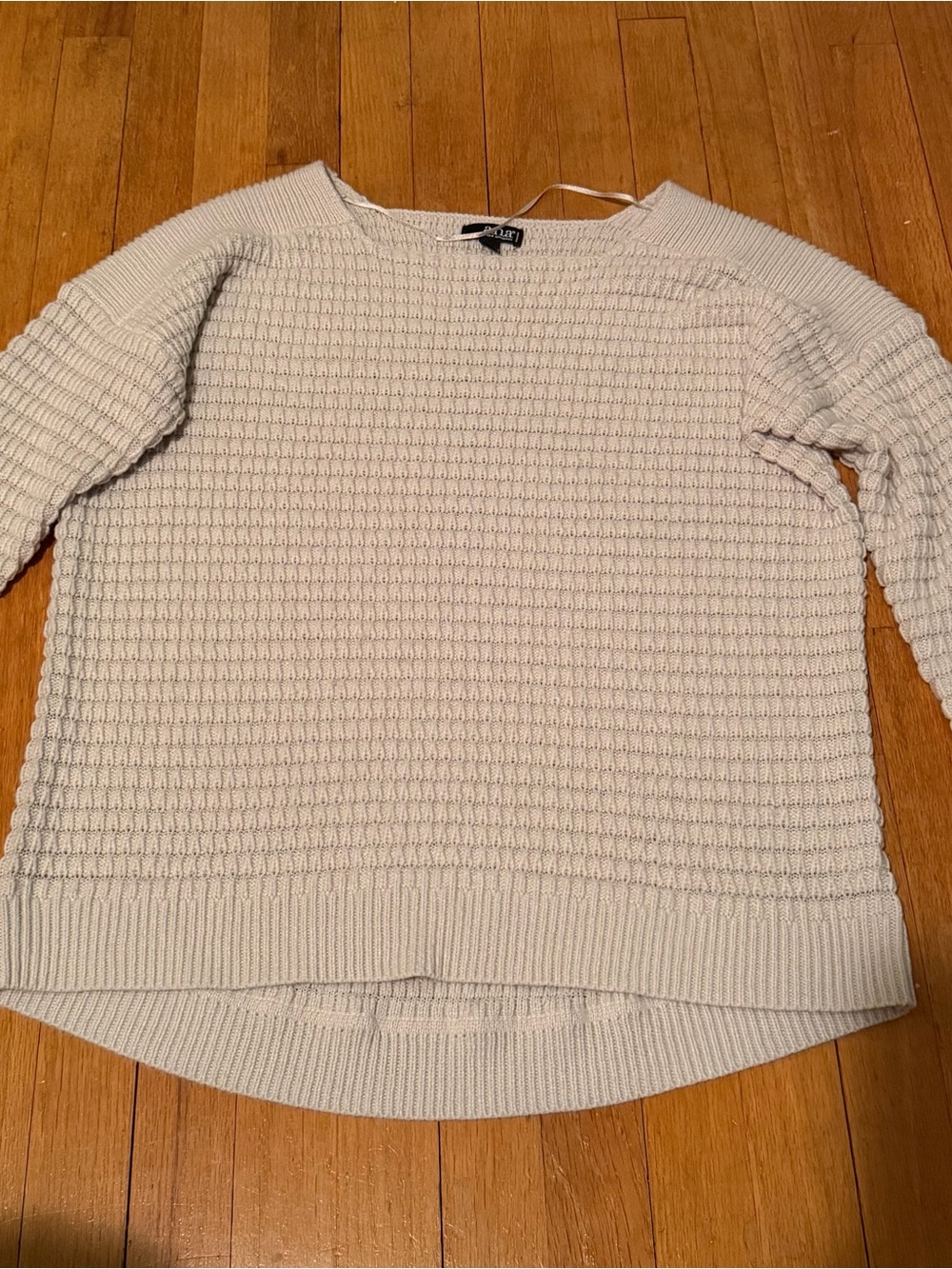 a.n.a Waffle Knit Scoopneck Sweater